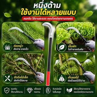 💥ของแท้💥เคียวเหล็กแมงกานีส ของแท้ เคียวแมงกานีส เคียวเกี่ยวหญ้า เคียวเกี่ยวข้าว มีดดายหญ้า มีดขอ มีดตัดกล้วย พร้อมส่ง