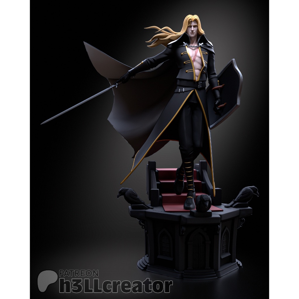 Alucard : Model Figure Resin โมเดล ผลิตตามสั่ง DnD