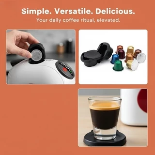 MTB อะแดปเตอร์แคปซูลกาแฟแบบใช้ซ้ำได้สำหรับเครื่องบด Dolce Gusto Genio S Crema POD