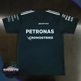 เสื้อ F1 เสื้อคอกลมแขนสั้นฟอร์มูล่าวันทีม ปิโตรนาส #FM0198 พิมพ์ทั้งตัว ไซส์ S-5XL