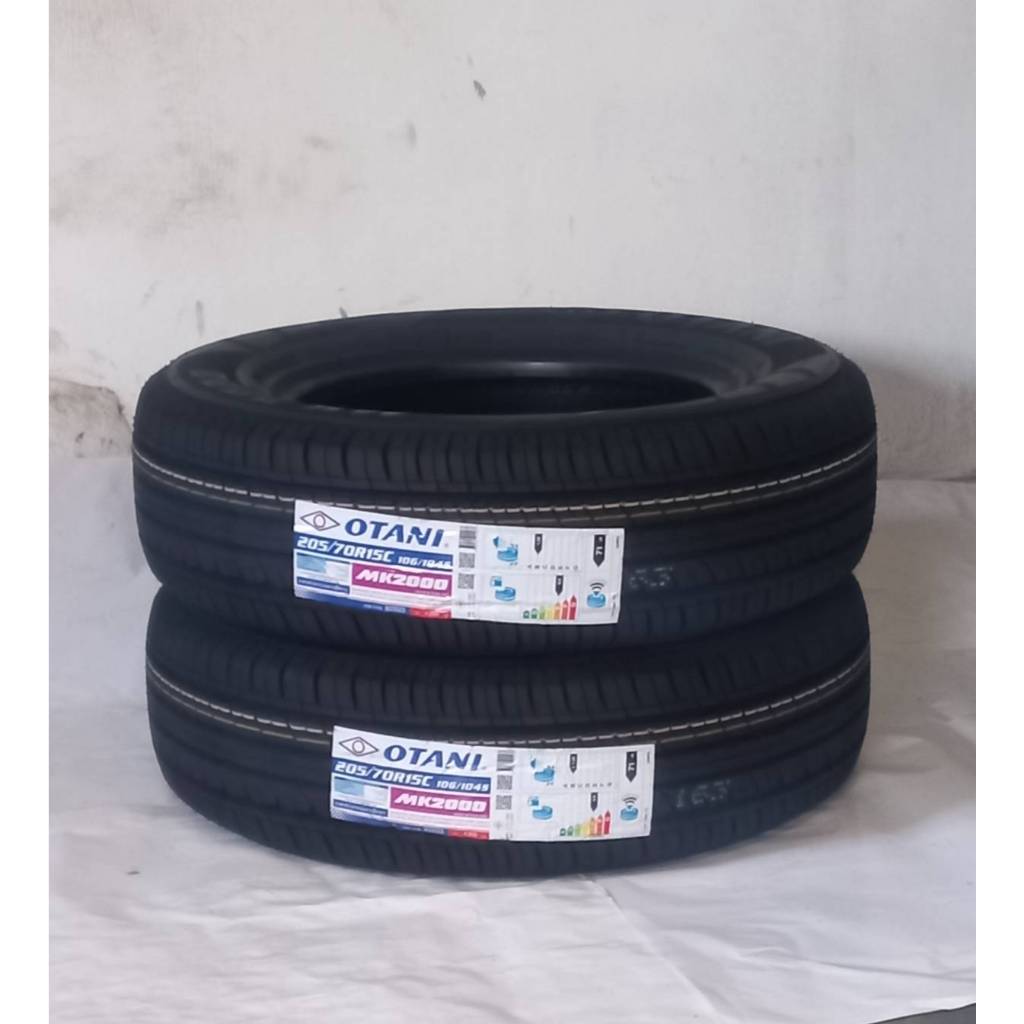 ยาง Otani MK2000 Size 205/70R15C  ยางนอก 2เส้น ราคาสุดคุ้ม ( ขอบ15 ) ยางใหม่ เหมาะสำหรับใส่รถบรรทุก 