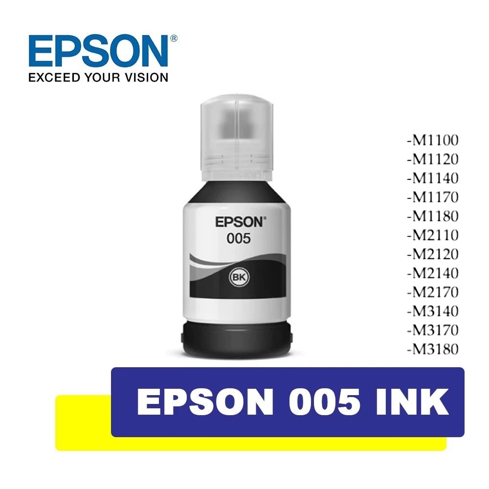 [ 120 ml. ] หมึก Epson 005 (T03Q100) BLACK หมึกกันน้ำ แท้100%