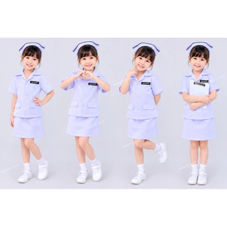 ชุดพยาบาลเด็ก เซ็ต 6 ชิ้น 💉แถมฟรีป้ายชื่อโลหะ 💉แบรนด์ Nangta Shop ชุดอาชีพในฝัน ชุดอาชีพเด็ก