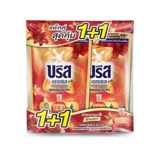 (แพ็คคู่) BREEZE บรีส เอกเซล น้ำยาซักผ้า สูตรเข้มข้น *แพ็คคู่* (530 - 560 ml. x 2 ถุง)