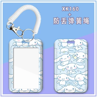 ซองใส่บัตรพร้อมสายกันหายยืดได้ ลาย Cinnamoroll / Capybara ป้ายชื่อ พนักงาน นักเรียน บัตร BTS MRT บัตรพนักงาน ABS แข็งแรง