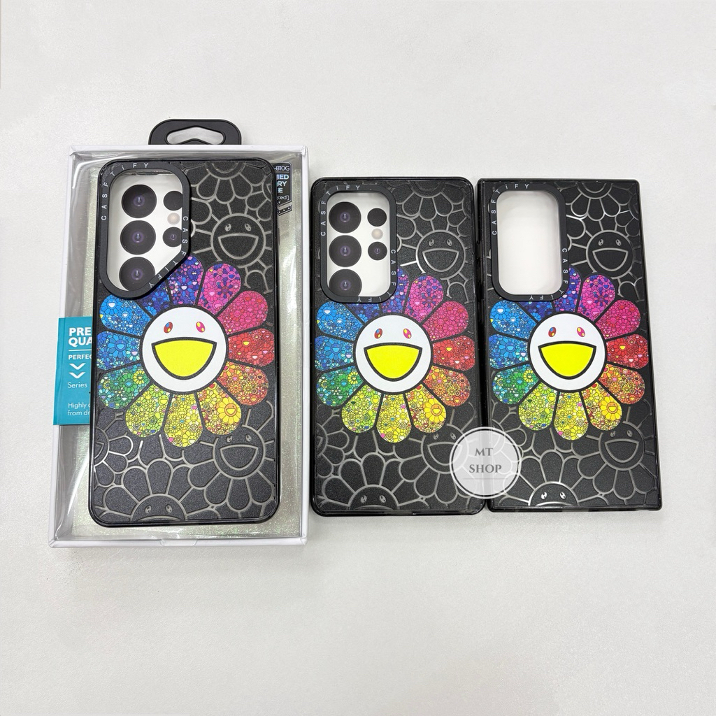 Case เคสลายดอกไม้ มูราคามิ Murakami สำหรับรุ่น S24Ultra S25Ultra S26Ultra