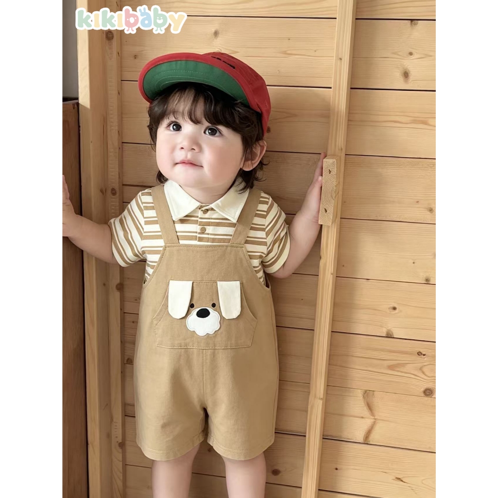 66-90 kikibaby ชุดเด็กทารกกระดุมผ่าหน้า บอดี้สูท รูปที่ 2