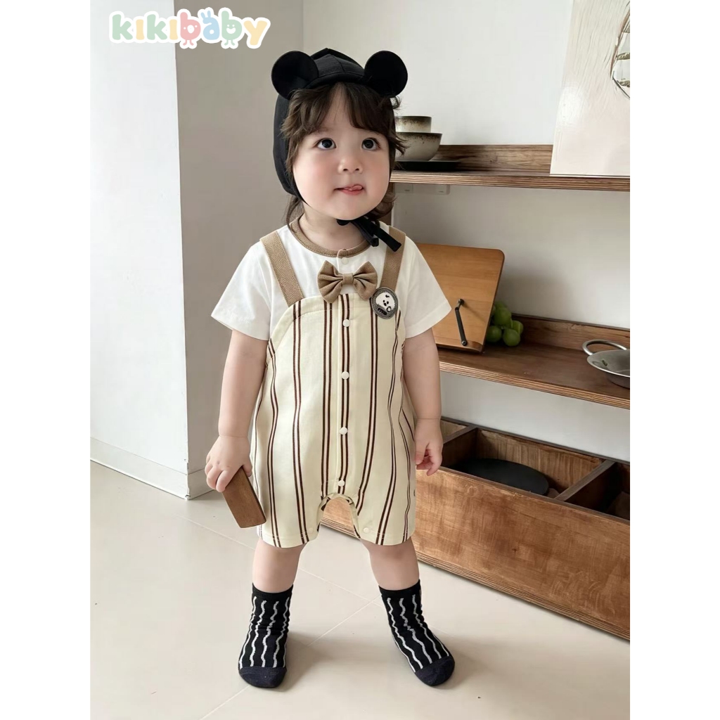 66-90 kikibaby ชุดเด็กทารกกระดุมผ่าหน้า บอดี้สูท รูปที่ 5
