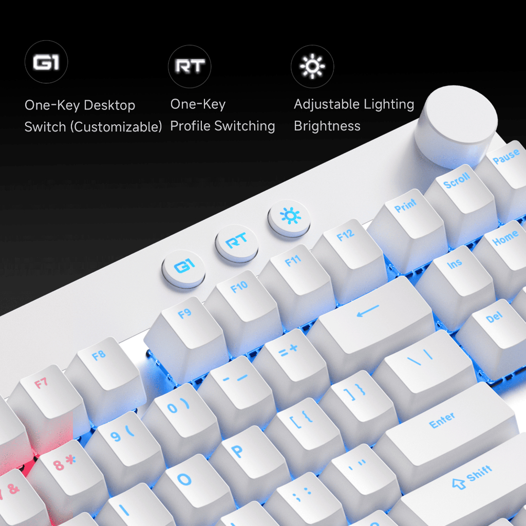 [Keycaps ไทย] MCHOSE MIX 87 Magnetic Gaming Keyboard คีย์บอร์ด Hall Effect 87% Layout TKL รองรับ Rap