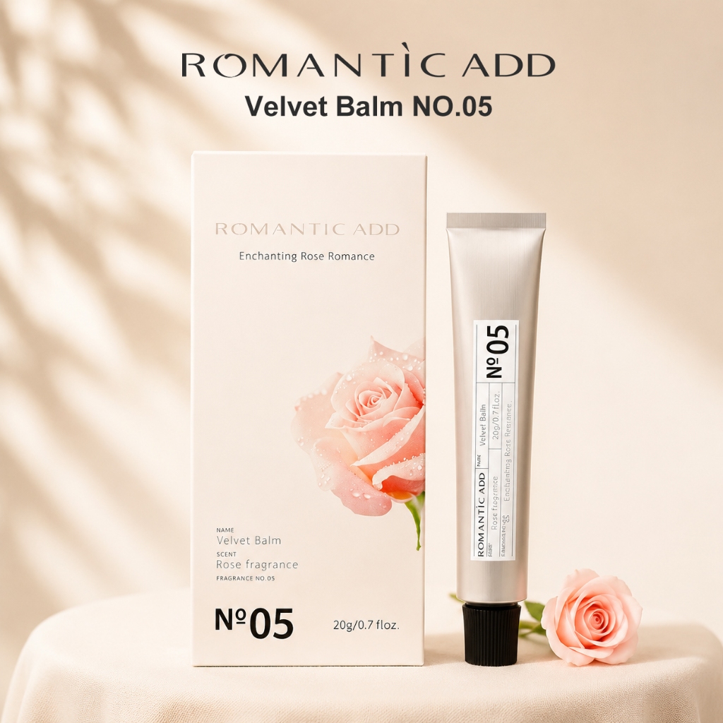 Romanticadd บาล์มน้ำหอม 20ml. น้ำหอม กลิ่นหอมกุหลาบโรแมนติก NO.05 หอมติดทนนาน 24 ชม.เนื้อเนียนนุ่มเหมือนกำมะหยี่ ผู้หญิง