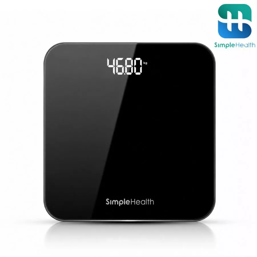 Simple health เครื่องชั่งน้ำหนักดิจิตอล LED Digital Weight Scale แม่นยำสูง 0.1 กก. แถมสายวัดเอว
