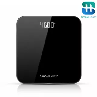 Simple health เครื่องชั่งน้ำหนักดิจิตอล LED Digital Weight Scale แม่นยำสูง 0.1 กก. แถมสายวัดเอว