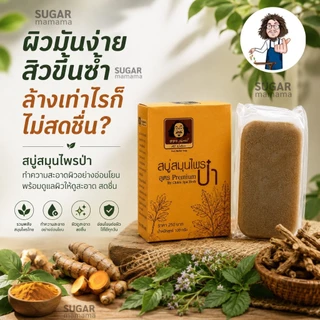 สบู่ป๋า สบู่สมุนไพรป๋า สูตร premium แท้ 100 % หมอนอกกะลา santimandee สันติมานะดี **ฟรี ตาข่ายตีฟอง**