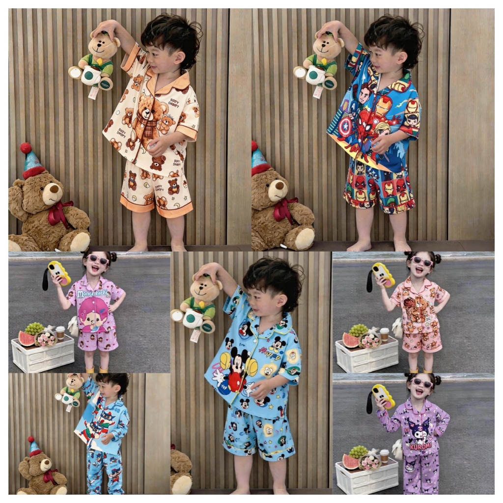 ชุดนอนแอร์เด็ก ผ้าคอตตอนนมน่ารัก ไซส์100-150ซม. ไม่ซีด ไม่ย้วย นุ่มสบาย โปรโมชันจำกัดเวลา เหมาะเป็นของขวัญวันเกิดเด็ก