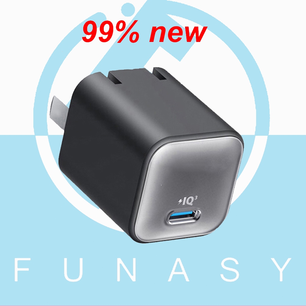 Anker USB C GaN 30W 511 เครื่องชาร์จนาโน 3 PIQ 3.0 เครื่องชาร์จรวดเร็ว PPS พับได้