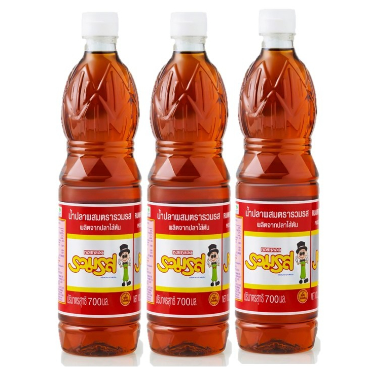 [แพ็ค 3 ขวด] น้ำปลาผสม ตรารวมรส PET 700 มล.