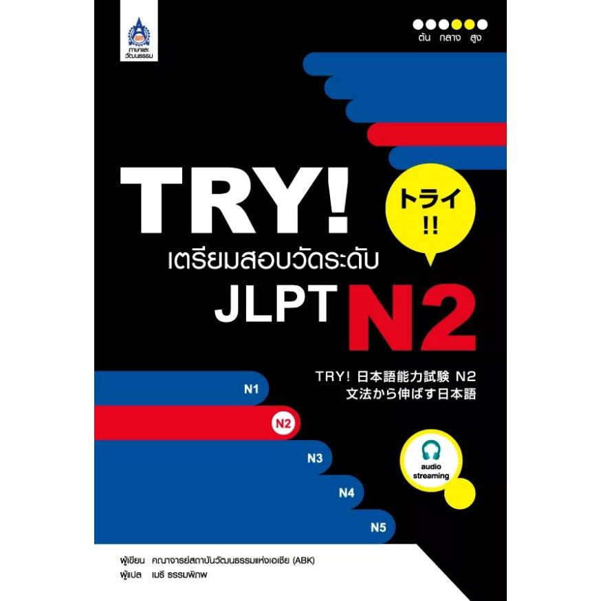 TRY! เตรียมสอบวัดระดับ JLPT N2 (+CD)