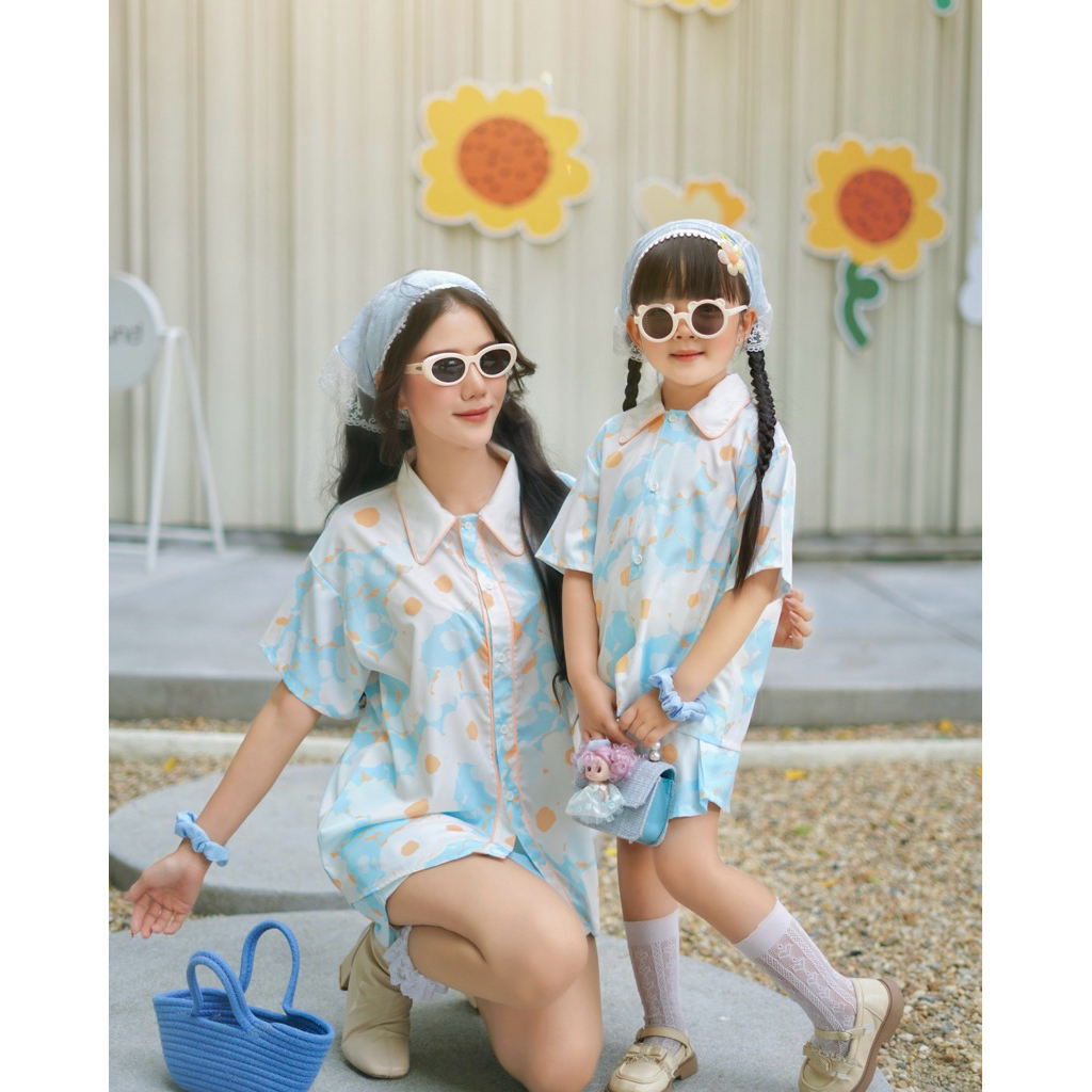 พร้อมส่ง Emily August เสื้อเป็นทรง oversize กดแยกชิ้น