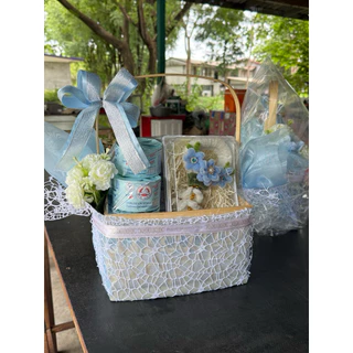 (พร้อมส่งด่วน) พวงมาลัยวันแม่ลวดกำมะหยี่ดีไซน์สวยงาม