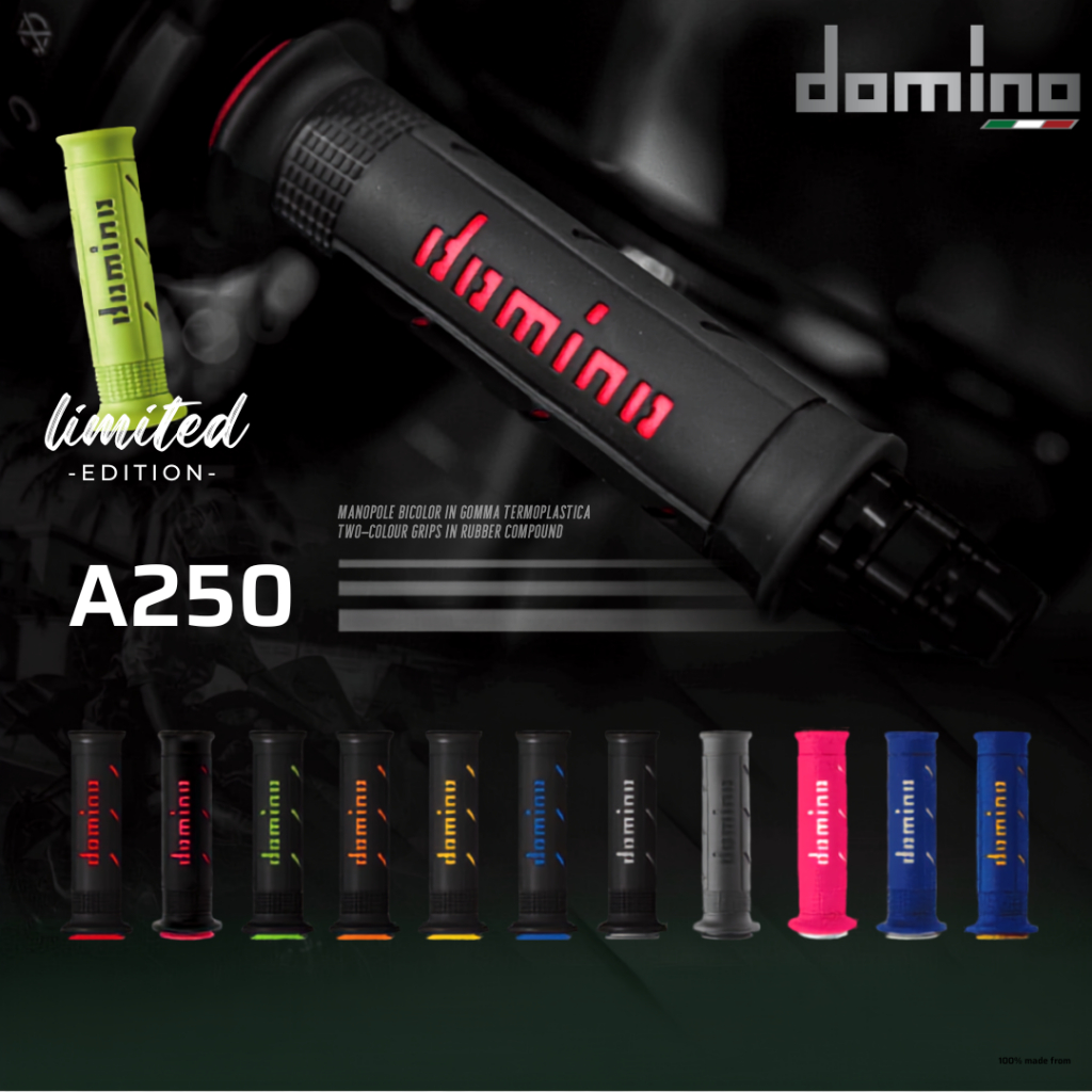 Domino Racing A250 XM2 GRIP ปลอกแฮนด์ปลายเปิด -ของแท้จากอิตาลี