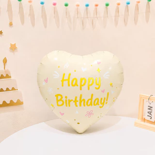 [ส่งด่วน] ลูกโป่งดาว หัวใจ ลายวันเกิด Happy Birthday มีหลายสี (122)