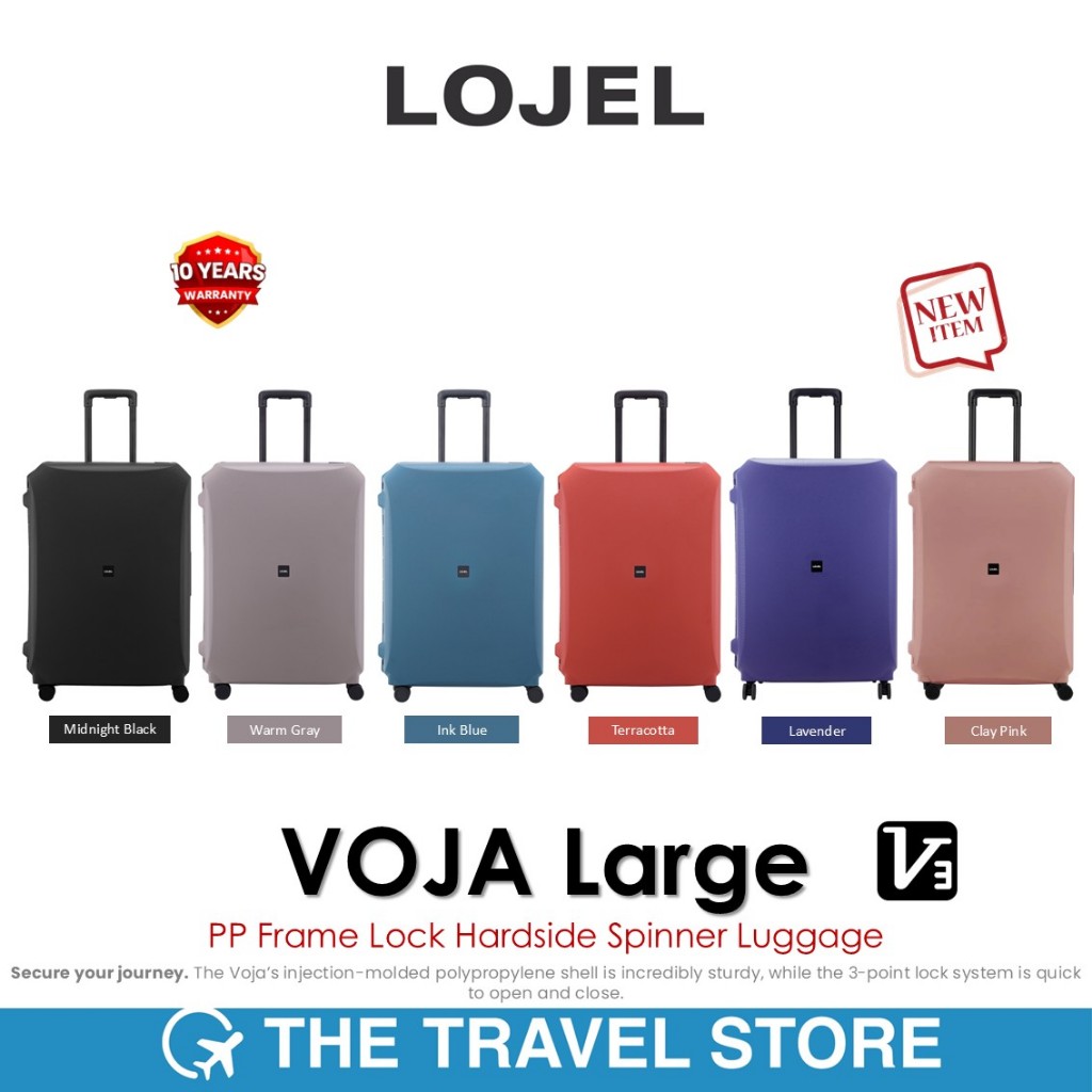Lojel VOJA Large PP Frame Lock Hardside Spinner Luggage 30" กระเป๋าเดินทาง รับประกัน 10 ปี*