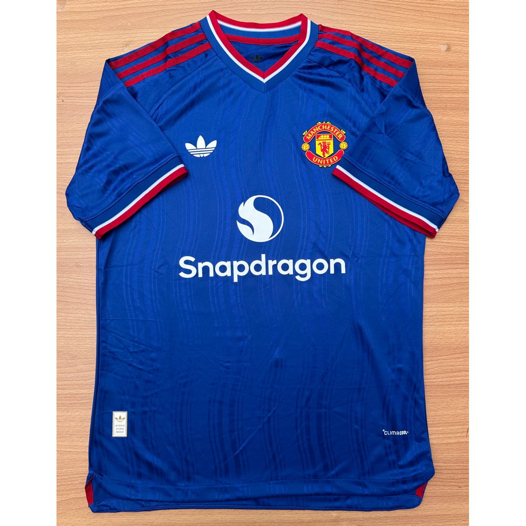 เสื้อฤดูกาลใหม่ แมนยู Away เกรดนักเตะ Player เสื้อกีฬา 2026 ภาพถ่ายจากสินค้าจริง