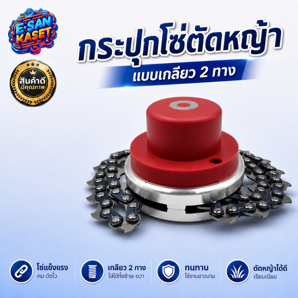 กระปุกโซ่ตัดหญ้า แบบเกลียว 2 ทาง สำหรับเครื่องตัดหญ้า หัวโซ่ตัดหญ้า วัสดุอย่างดี ใส่ได้ทุกยี่ห้อ