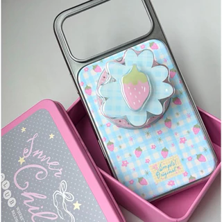 *มีแม่เหล็ก* Silver Edge Phone Case (เคสโทรศัพท์แม่เหล็กผิวด้าน ขอบเงิน) IP11-17PM : InnerChild Col. - SM,PLS!