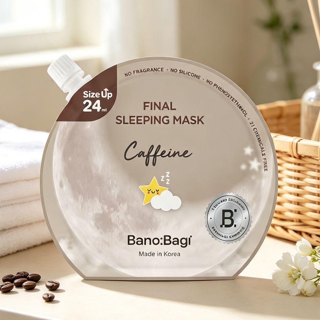 Banobagi บาโนบากิ ไฟนอล สลีปปิ้ง มาส์ก คาเฟอีน 23 มล.