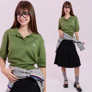 Bemingtop1237(S-M)-Lopp Polo - เสื้อโปโลไหมพรมดีไซน์ปกเชิ้ตใส่ได้ทั้งวันทำงานและวันสบายๆ