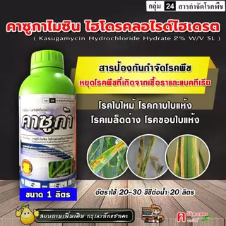 คาซูก้า-หมู ⚡️ คาซูกาไมซิน ( 1 ลิตร ) คาซูกามัยซิน ไฮโดรคลอไรด์ สารป้องกันกำจัดโรคพืช ใบไหม้ โรคเคงเกอร์ ขอบใบแห้ง ใบขีด