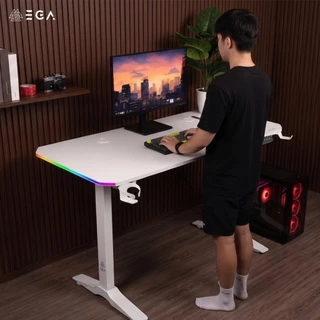 EGA TYPE GD14 Electric Height Adjustable Gaming Table ปรับไฟฟ้า ขนาด 140 cm. มีระบบ Single Motor ฟังก์ชั่นระบบไฟ ARGB