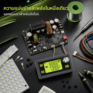 Pcbfun XY6020L CNC ปรับแหล่งจ่ายไฟ DC แรงดันไฟฟ้าคงที่และกระแสคงที่ซ่อม 20A/1200W step-down โมดูล