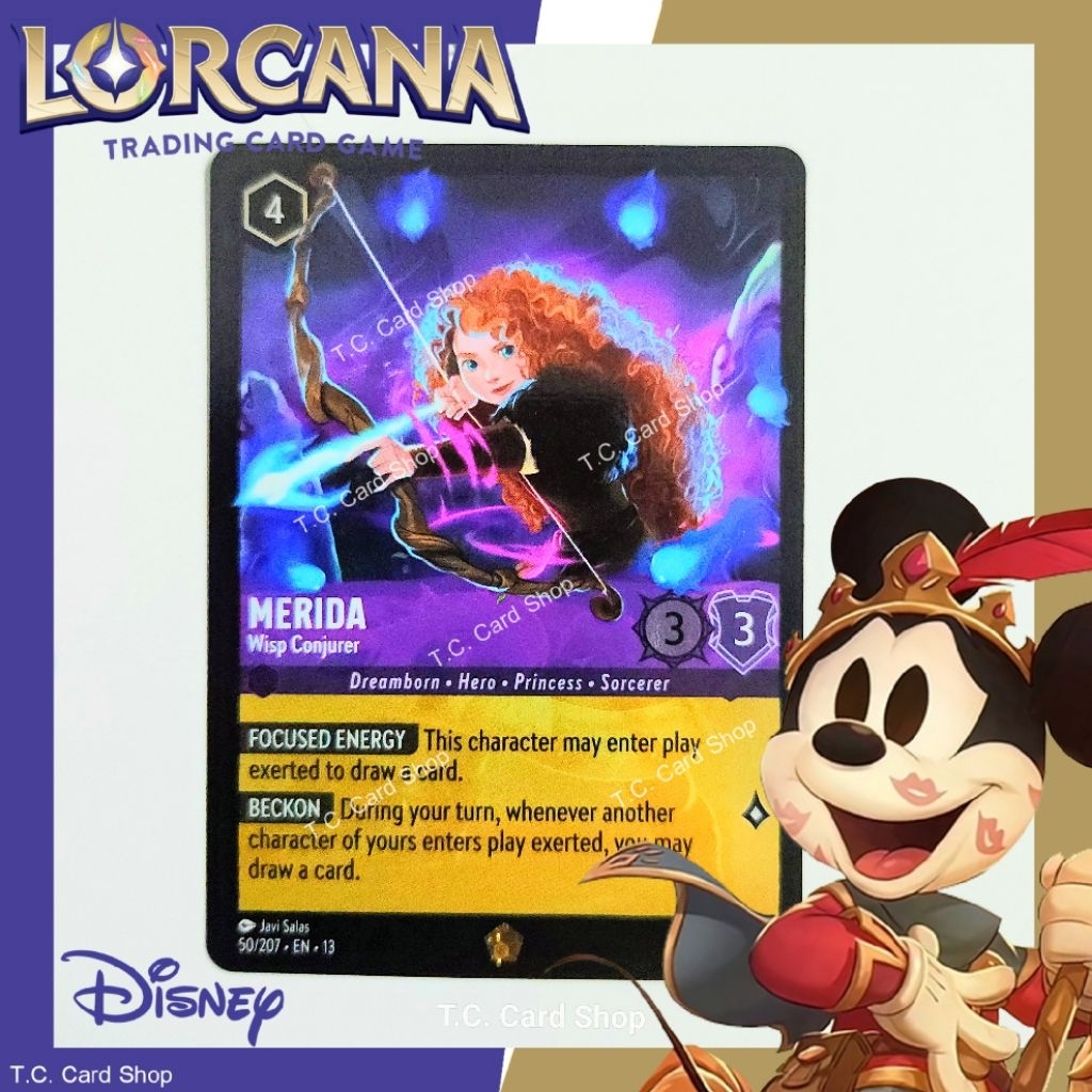 Merida - Wisp Conjurer (FOIL) EN13 50/207 Legendary (Attack of the Vine!) - Disney Lorcana (ดิสนีย์ ลอร์คาน่า)