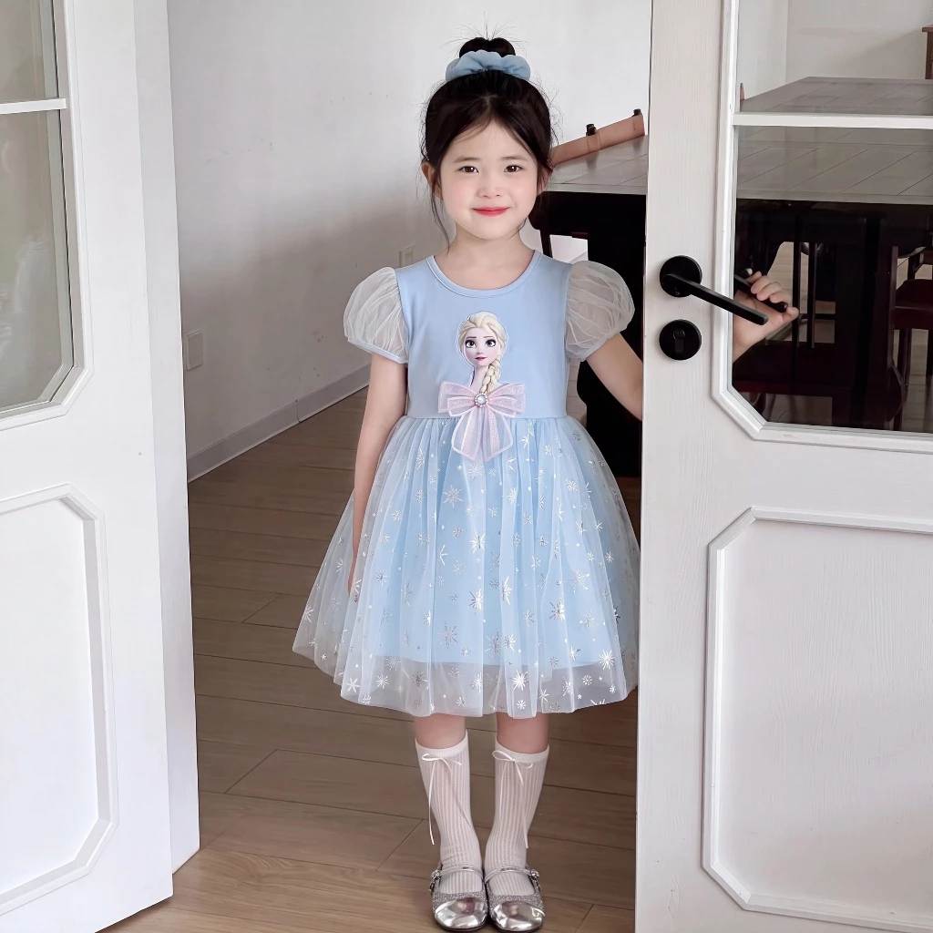 ใหม่ สาวชุดเจ้าหญิง ตาข่ายชุดเด็กผู้หญิง เสื้อผ้าเด็กผู้หญิง girl dress thumbnail 3