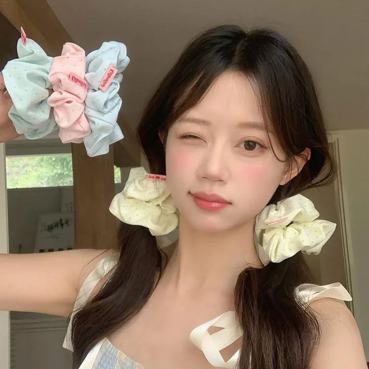 COD-ในไทย💖ยางรัดผมสไตล์เกาหลีรูปดาวน่ารัก ทรงสวย ยืดหยุ่นสูง ดูดีมีสไตล์-Lotusyath