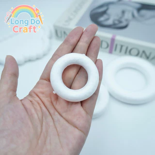 โฟมวงกลม 1ชิ้น มีขนาด 4.5/7/8/10cm โฟมDiy ใช้สำหรับงานประดิษฐ์ งานตกแต่งต่างๆ