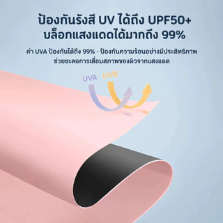 ร่มพับมินิ แบบแบน ร่มพกพา 5 ตอน ขนาดเล็ก น้ำหนักเบา กัน UV กันแดด กันฝน พับเก็บง่าย Mini Pocket Umbrella Portable