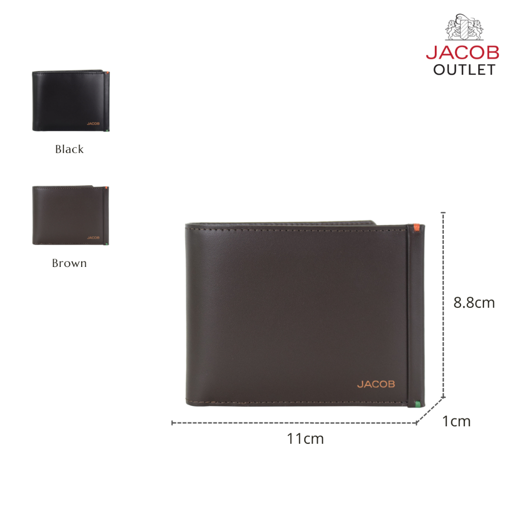 JACOB طقم هدية محفظة وميدالية جلد — صورة 3