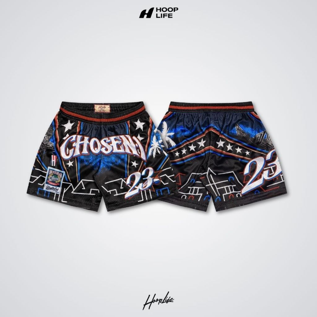 กางเกงขาสั้น กางเกงแฟชั่นเนวสตรีท HoopLife Chosen1 Mesh Shorts