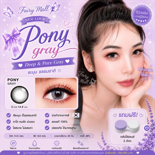 💋 สุดปัง มีค่าสายตา 💋 Wink Pony Gray Brown Black บิ๊กอาย สุดปัง คอนแทคเลนส์ รายเดือน มีอย แถมตลับฟรี เลนส์นิ่ม สวยปังมาก