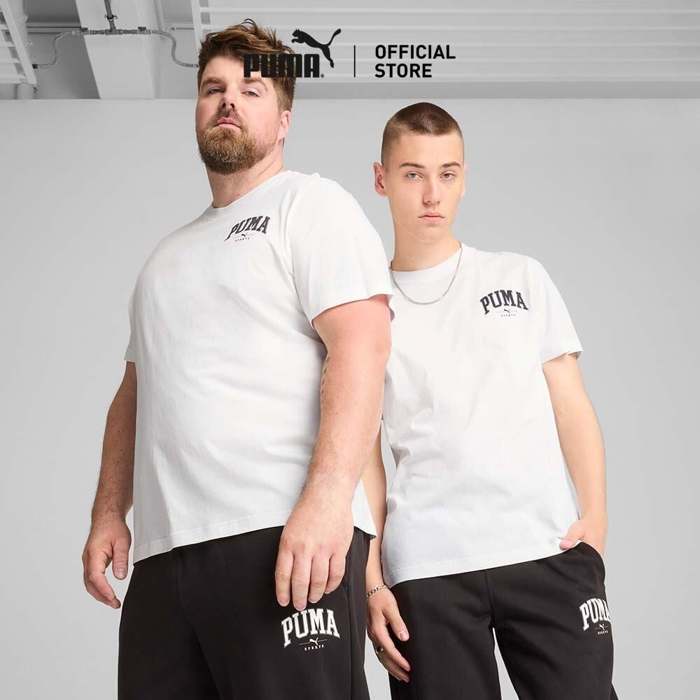PUMA BASICS - เสื้อยืดผู้ชาย PUMA SQUAD สีขาว - 68179202