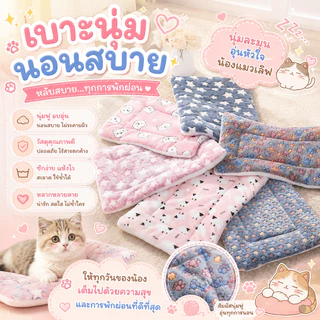 🌵 เบาะเสริม แผ่นปูรองนอน พรมนอนสัตว์เลี้ยง เบาะนอนสำหรับสัตว์เลี้ยง เบาะรองนั่ง ที่นอนสัตว์เลี้ยง ขนนุ่ม ที่นอนสุนัข 🌵