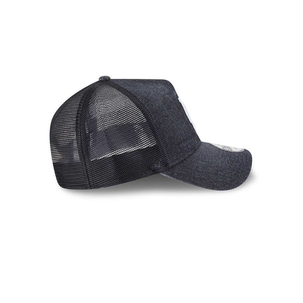 New Era قبعة Trucker ‏9Forty ‏Los Angeles Dodgers جينز مغسول — أسود — صورة 6