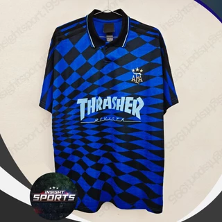 เสื้อฟุตบอลวินเทจ เสื้อฟุตบอลแฟชั่นทีม อาร์เจนติน่า /ชื่อเบอร์ MESSI#10 ไซส์ XS-2XL #RT0231