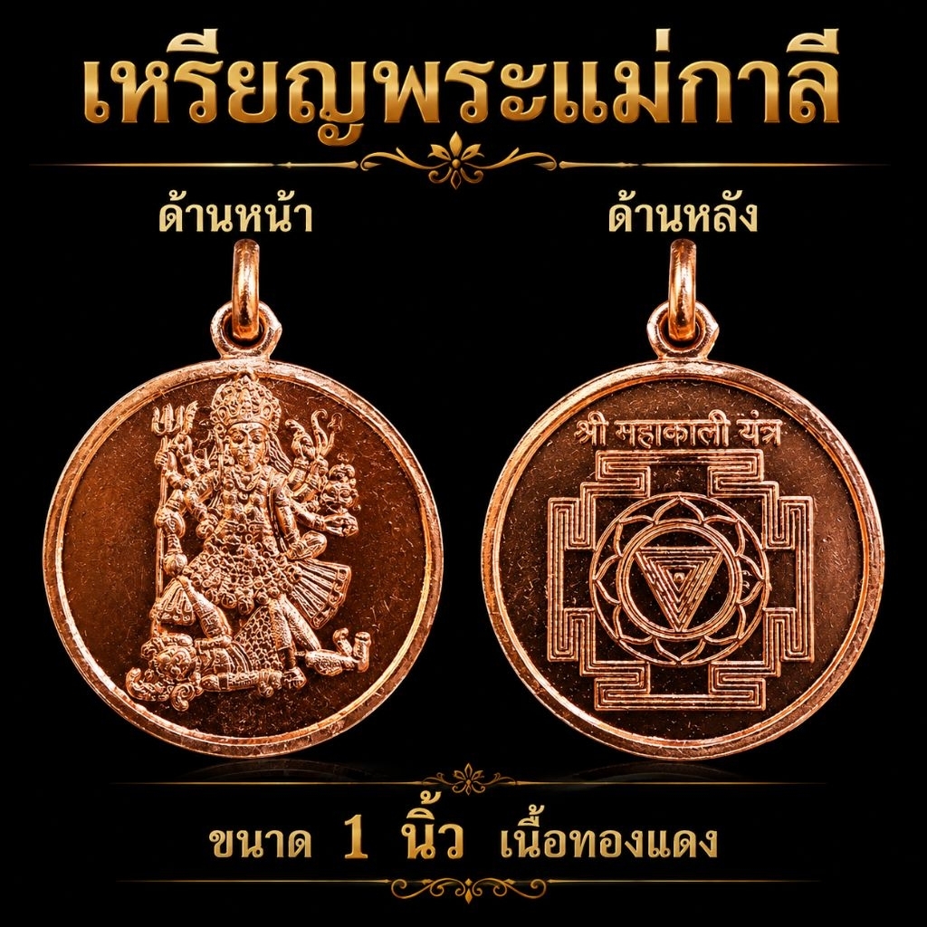 A&R Tewa Bucha เหรียญทองแดงแม่กาลีมีห่วง_1 นิ้ว_เฉพาะเหรียญ