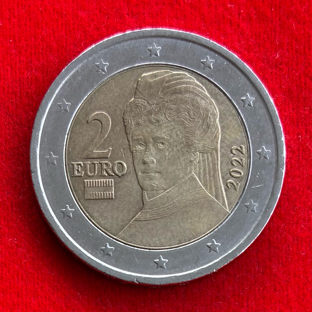 🇦🇹 เหรียญยูโร ออสเตรีย Austria 2 euro ปี 2022 เหรียญ​ต่างประเทศ