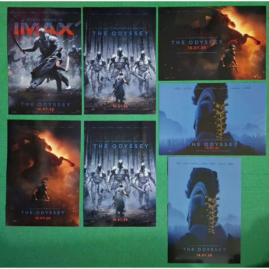 THE ODYSSEY โปสเตอร์ บัตรIMAX การ์ดวิบวับวับ และของสะสม จากมหากาพย์โอดิสซี่ ของโรงหนังเมเจอร์ และSF สวยหายาก น่าสะสม