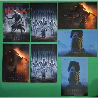 THE ODYSSEY โปสเตอร์ บัตรIMAX การ์ดวิบวับวับ และของสะสม จากมหากาพย์โอดิสซี่ ของโรงหนังเมเจอร์ และSF สวยหายาก น่าสะสม